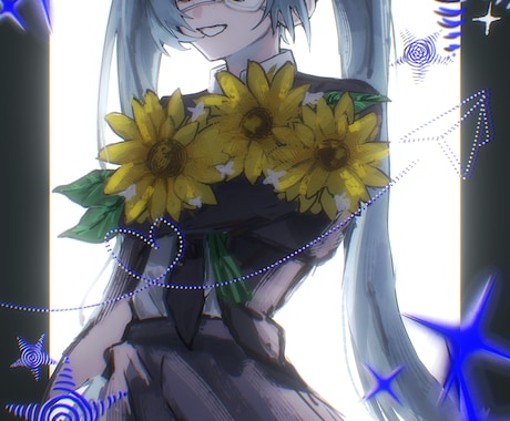 追加料金なし！1枚絵を制作いたします アイコン・サムネ、商用利用可能！あなただけの1枚絵を イメージ2