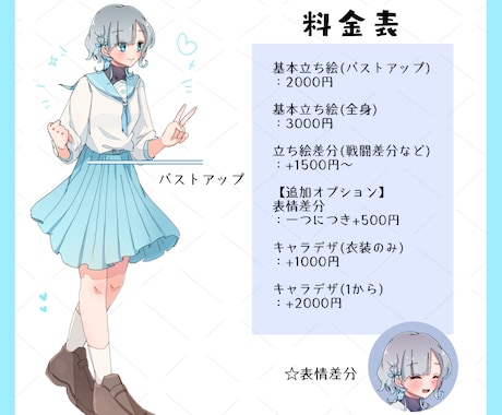 立ち絵を描きます 女性や少年少女キャラが得意です イメージ2