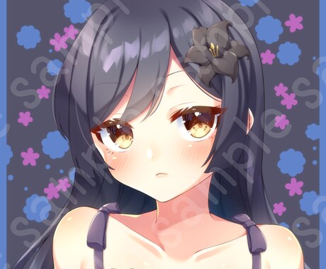 SNS等のアイコンに使える可愛い女の子お描きします 夢主やオリキャラなども可能です！！ イメージ2