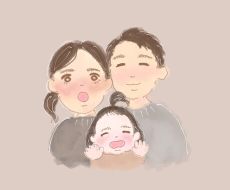 ふんわりゆるい雰囲気の似顔絵描きます アイコンなどに使えるイラストで自分のページを彩りませんか？ イメージ2