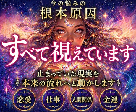 今の悩みの本当の原因とこれからの未来を霊視します 迷いをほどき、あなたの人生の流れを整えます イメージ1