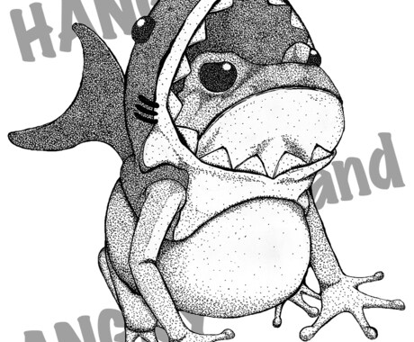 繊細でクールなイラスト描きます 白黒で細かいイラスト希望の方向け イメージ1