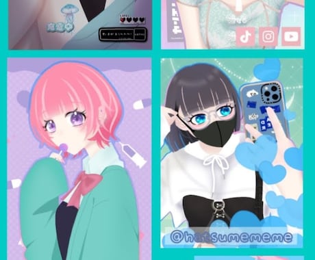オリジナルキャラクター等イラストを描かせて頂きます ご依頼主様オリジナルのイラストを描かせて頂きます◎ イメージ1