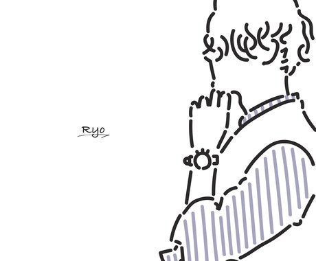 シンプルな線画を制作いたします シンプルかつお洒落なイラストを探されているあなたへ イメージ2