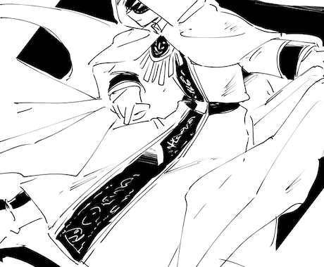 キャラクターのラフ絵お描きします キャラデザなしのテキストイメージのみでも承ります イメージ2
