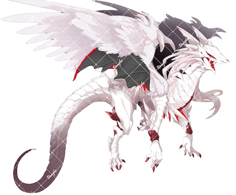 擬獣化イラスト制作します キャラクターをもふもふ擬獣化!ドラゴンも◎! イメージ2