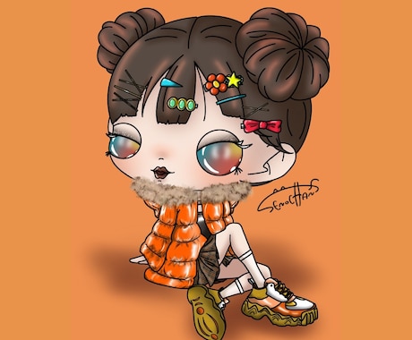 可愛いイラスト描かせて頂きます ちょっと個性的なキャラクターで皆んなの話題の中心に イメージ1
