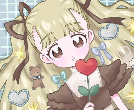 優しくポップな、少しレトロで可愛い絵を描きます 時代の流行りに流されない可愛い絵です イメージ2