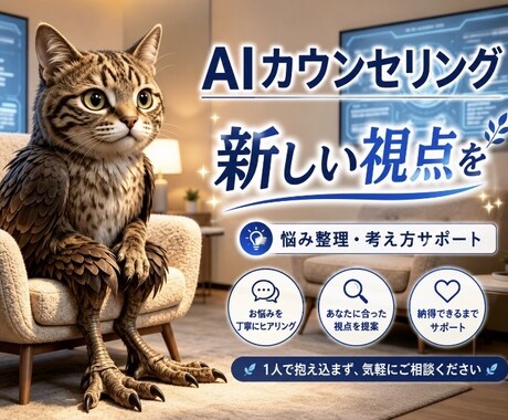 若い視点からの AIカウンセリングを始めます 「年上に言えない悩み、ここで話しませんか...?」 イメージ1