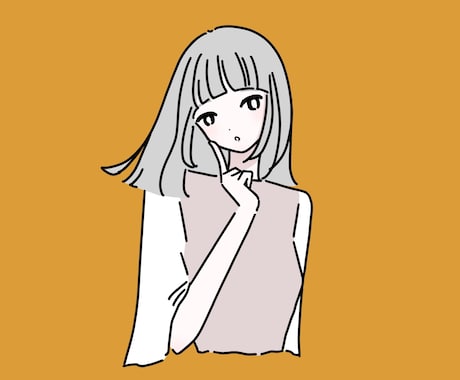 シンプルな人物イラスト制作します ✳︎SNSや名刺のイメージUPに✳︎ イメージ2