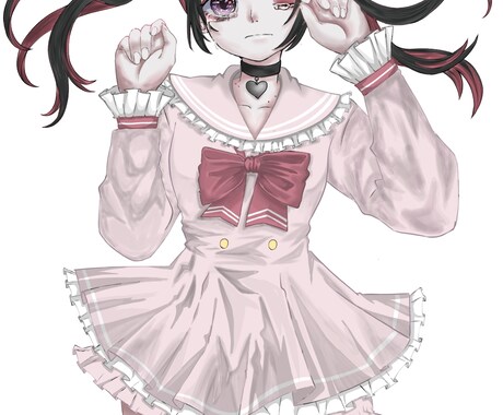 地雷系の女の子かわいい女の子ます 可愛い女の子はキラキラ輝いて眩しいです イメージ2
