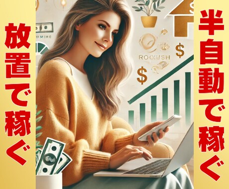 主婦でも簡単✨半自動で稼ぐ3ステップ教えます ほぼ放置で稼ぐ！初心者でも簡単に始められる最強副業！ イメージ1