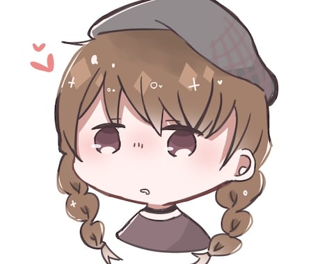 ゆるい絵柄でミニキャラアイコンお描きします イメージ1