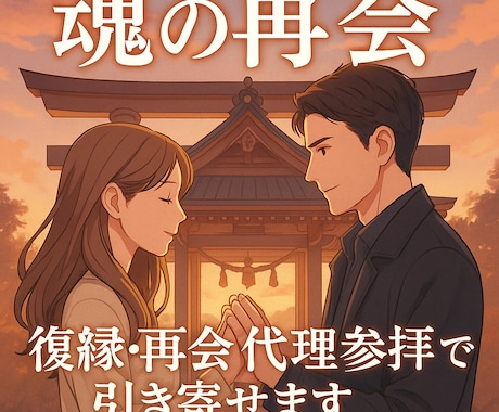 ツインレイ統合・自己成長・強力縁結びご祈祷します 彼の気持ち【思念伝達】復縁【復縁成就】する方向へご祈祷・祈願 イメージ1