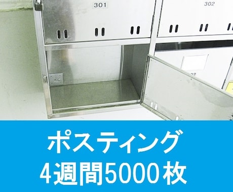 4週間でチラシ5000枚ポスティングします ちょっと多めにチラシを配りたい人に…宣伝のお手伝いします！ イメージ1