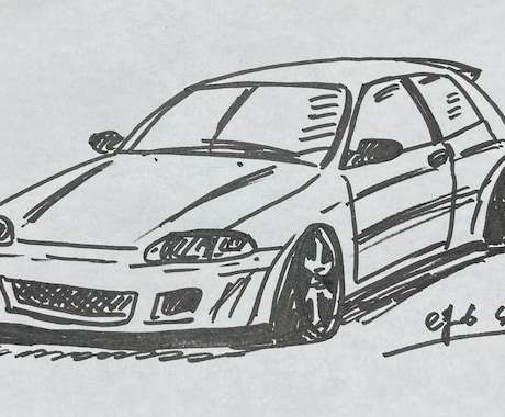皆さんの愛車を名刺サイズでスケッチします 〜あなたの愛車を手のひらサイズに〜 イメージ2