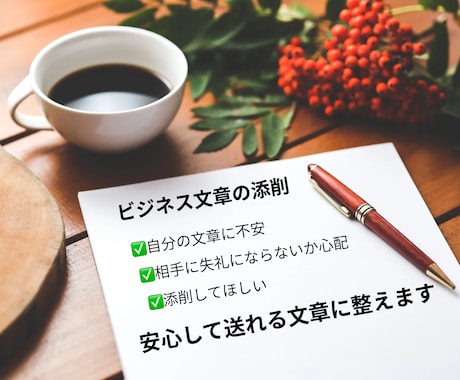 ビジネスメールや大切な文章を添削します 送信前のビジネス文章を安心して送れる形に整えます イメージ1