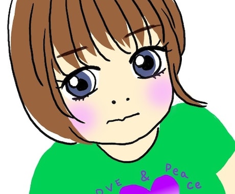 SNSなどに使用するPOPな似顔絵アイコン描きます かわいい似顔絵やオリジナルキャラクターアイコンを作成 イメージ2