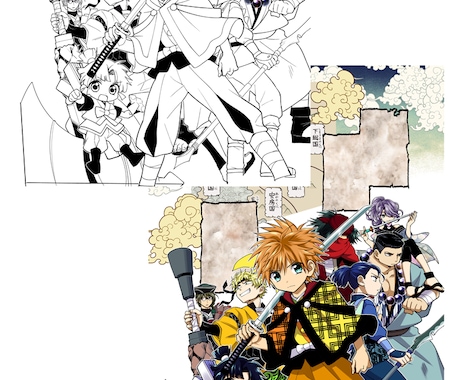 イラストの着色・カラーリングします 線画持ち込みOK！アニメ塗り・厚塗り対応 イメージ2