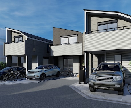 戸建の内観・外観パース作成を承ります 戸建の建築CGパースを30,000円から承ります イメージ2
