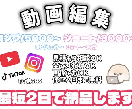 ショート動画ロング動画作成します イメージ1