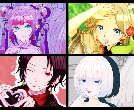 SNS用アイコン、TRPG立ち絵など、お描きします 丁寧な線画のイラスト、お描きします！ イメージ2