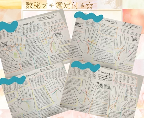 手相から可能性を最大限鑑定します フルボリュームの鑑定書を手書きで作成致します！ イメージ1