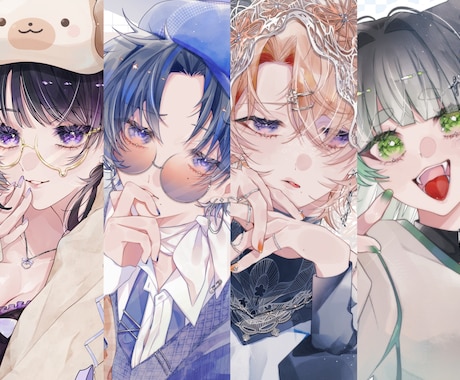 顔回りの描き込みが多い透明感のあるイラスト描きます SNSでの実績200件以上！お見積だけでも⭕ イメージ1
