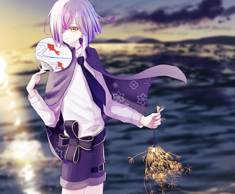 一枚絵の制作承ります 繊細で鮮やかな作風でお描きします イメージ2