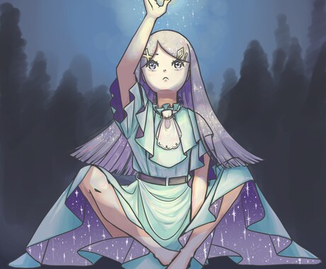 暖かくて可愛い女の子のイラストを作成します 暖かくて可愛い女の子のイラストを作成し イメージ1