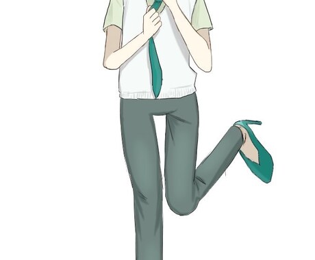 オリジナルキャラクターの立ち絵を描きます 急ぎで立ち絵が欲しい、安く立ち絵を書いて欲しい方にオススメ！ イメージ2