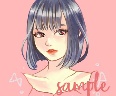 ガーリーテイスト★アイコンイラストお描きします 大人かわいい女子イラストを製作！ イメージ2