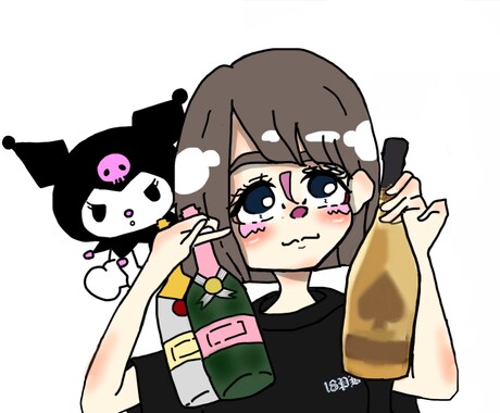 TwitterやSNSの可愛いアイコン描きます イメージ1