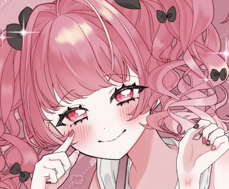 SNS用の可愛いアイコンイラスト描きます SNS活動での可愛いアイコンイラストに！ イメージ1