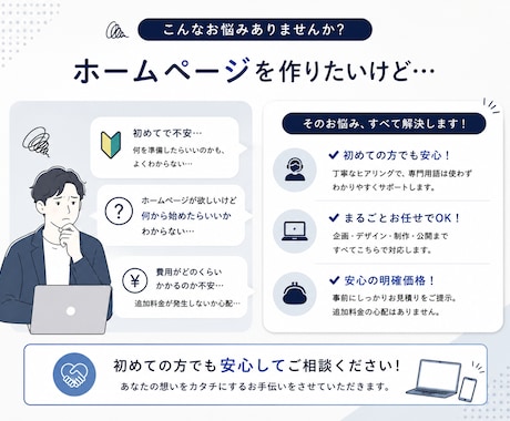 Studioで想いを形にするHPを制作します 初めての方も専門知識ゼロでも安心です イメージ2