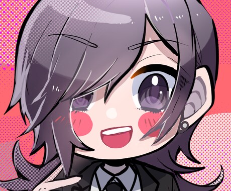 ブログ・SNSなどでのデフォルメアイコン描きます 最短即日納品！安くてかわいいアイコンいかがですか？ イメージ2