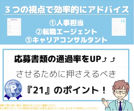 自己分析から応募書類までトータルで転職支援します キャリアカウンセリング4日間、自己分析、転職相談、キャリア イメージ2