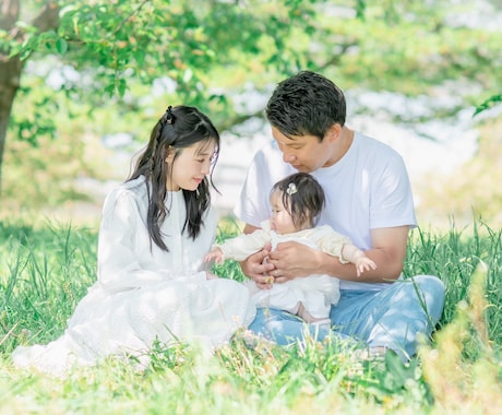 思い出！家族写真撮ります 見返して幸せな家族写真！6hまで選択可能！ イメージ1