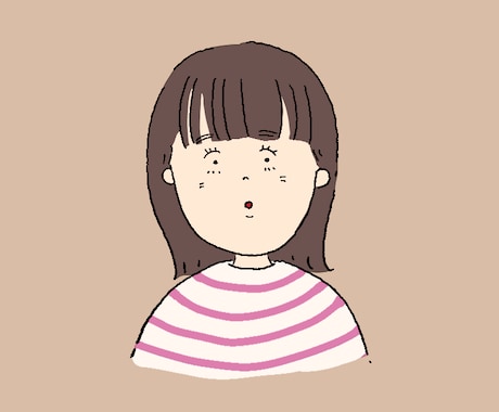 キョトン顔な似顔絵アイコン描きます なんとなく似てるかも？な個性的でゆるいアイコンはいかが？ イメージ2