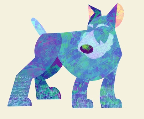 カラフルでお洒落なペットのイラスト描きます あなたのペットのイメージカラーは? イメージ1