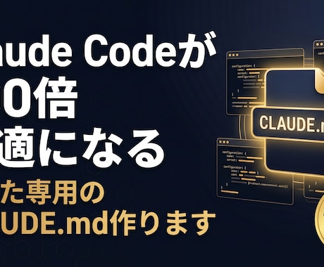 あなた専用CLAUDE.mdを作ります Claude Codeが劇的に使いやすくなる個別最適化設定 イメージ1
