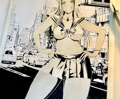 可愛い女の子・ヒロイン描かせていただきます 唯一無二のアナログ原稿にして原画を納品します！データ化あり！ イメージ1