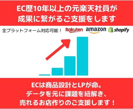 楽天などのモールやD2Cの売上UPの壁打ちします MVP受賞/元楽天社員のECのプロがご相談乗ります！ イメージ1