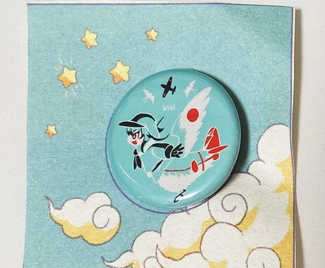 小さめのグッズに使用できるイラストを制作します 缶バッジ・キーホルダーマスコットのイラスト制作ならこちら！ イメージ2