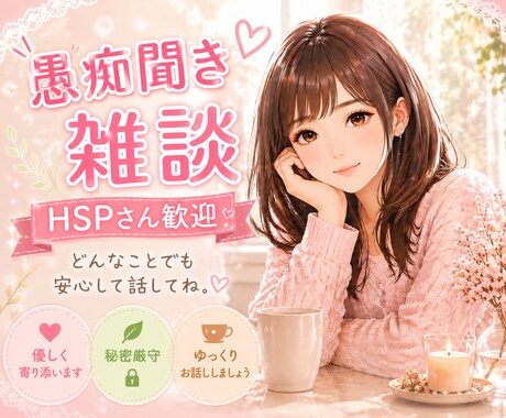 雑談からお悩みまで、話したいこと何でも聞きます 日々真面目にがんばっている優しいあなたを癒します❤️ イメージ1