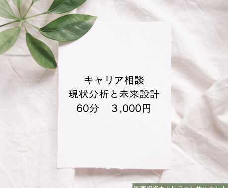 本気でキャリアに悩んでいる方!一緒に現状見直します 現状分析とありたい姿を見つけ出し明るい未来へ! イメージ1