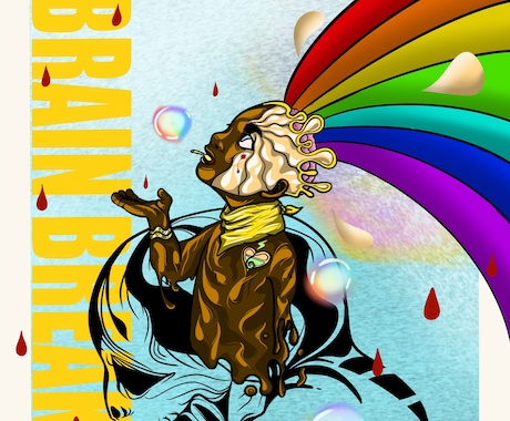 POP系イラスト描きます グラフティアートやHipHop系ロゴデザイン、キャラデザイン イメージ1