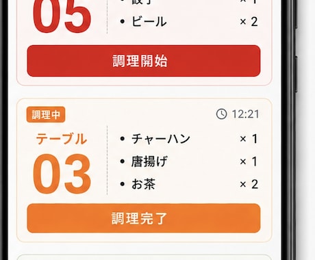 飲食店向けオーダーシステム提供します オーダー管理システム注文をもっと簡単に イメージ2