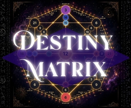 モニター募集！あなたの魂の設計図を読み解きます 《日本未上陸》Destiny Matrix｜数秘×タロット｜ イメージ2