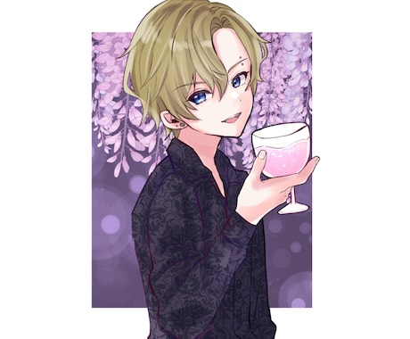 配信用歓迎見栄えする透明感のある1枚絵お描きします プレゼント・歌ってみた・グッズ化など用途色々！短納期可！ イメージ2